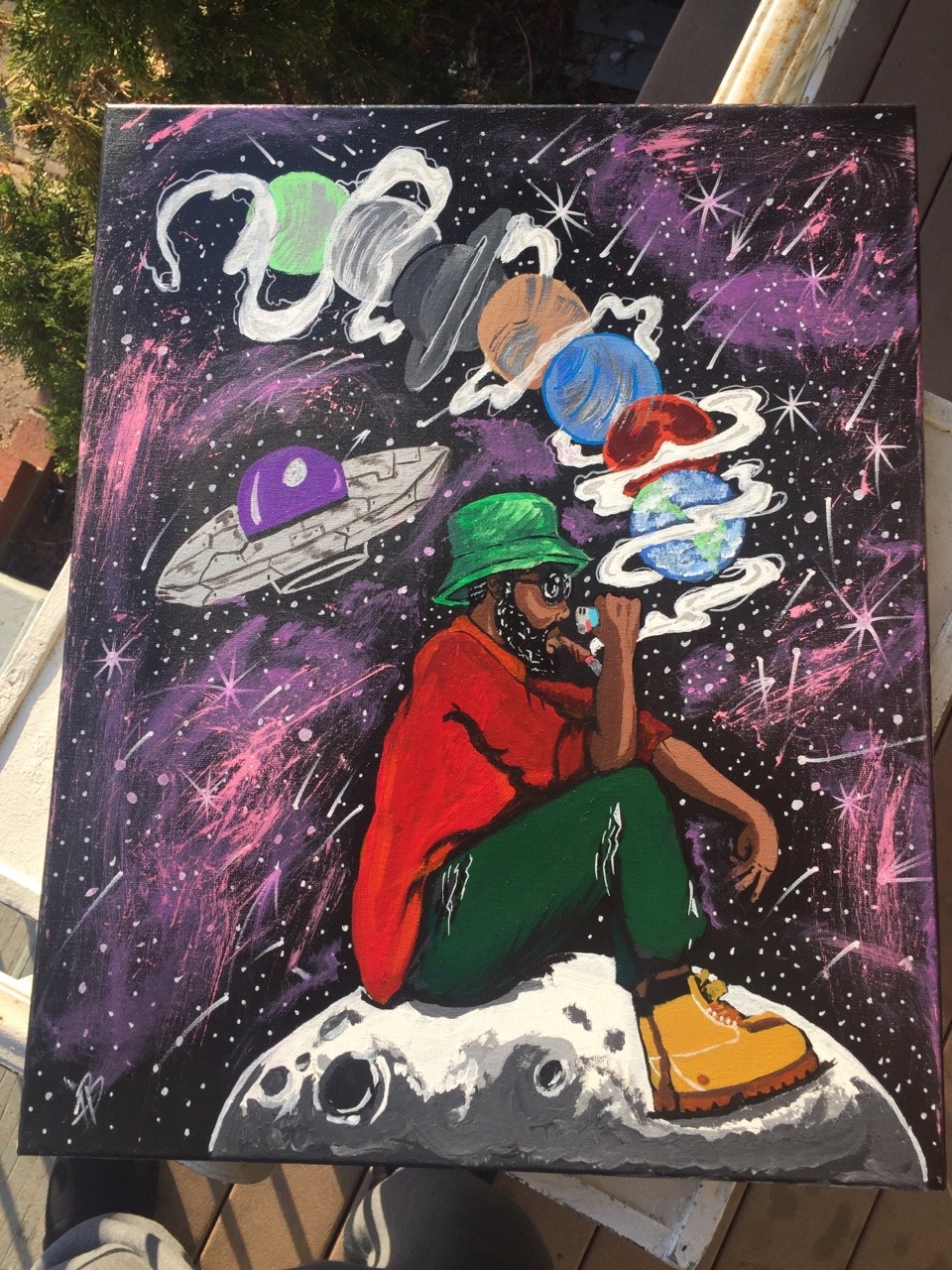 fatdaddyromance:  Finally finished my canvas pieces check me out please like a share