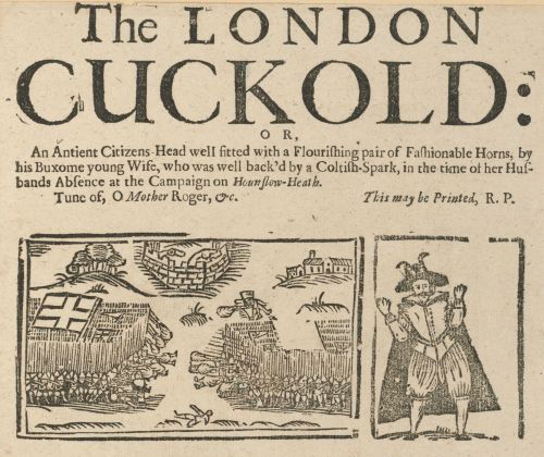 The London Cuckold : or, an antient citizens head well fitted with a flourishing pair of fashionable