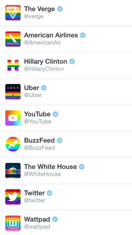 pujipatel:So many major companies and organizations showing their support today #LoveWins