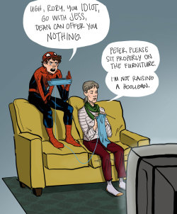 hannahblumenreich:  aunt may knows misusing