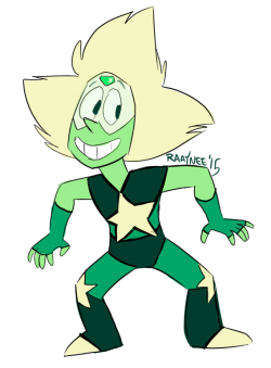 rattusregius:  i was thinkin  hey  what if peridot is eventually fully reformed and her allegiance strays from yellow diamond and she’s like oh man gotta ditch these old threads time for a MAKEOVER 