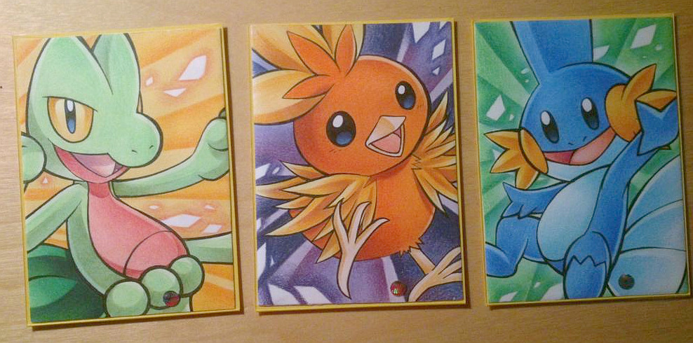 chibi-nuffie:  Treecko joined the others, now the trio is complete °o° Sadly all