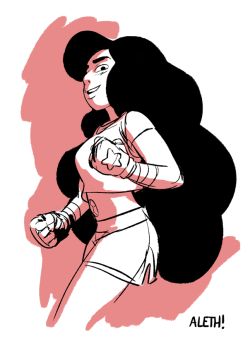 aromanillos:  wanted to doodle a quick Stevonnie before I left work. blorp  From character designer Aleth Romanillos