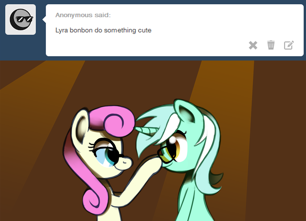 ask-canterlot-musicians:  Aww so close.  X3 D'aww~! &lt;3