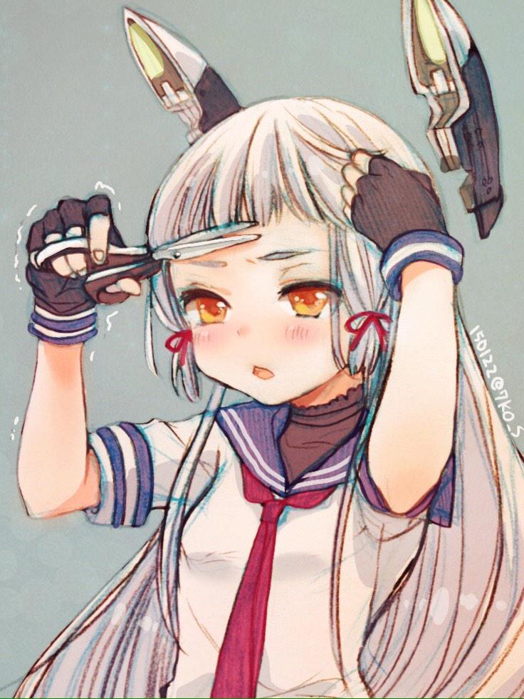 fileth-fileth:  真田なこさんはTwitterを使っています: ぱっつんの手入れをする叢雲ちゃん