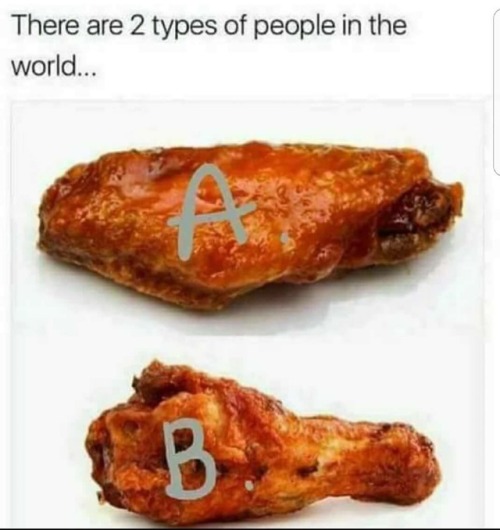 blackrebelz:  pussyprlnt: parks-and-rex:  Flats all day  FLATS   who answered b? I literally aint met a person who would say b in this life  I eat the drumstick lookin ones because everybody else hawk the flats so I always eat easy, I don’t gotta