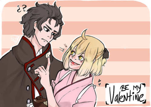 Be my ValentineHijikata x Okita edition✧✧✧ ✧✧✧ DevianART: http://kanrrabaskerville.deviantart.com/In