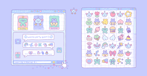 Puni Paint & Chat Messenger ~ Square Sketchbook Covers