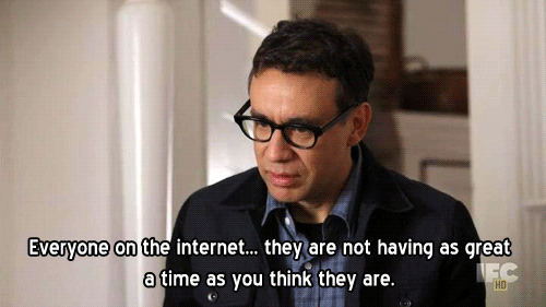 bottledskies:  &ldquo;Imagine how cool we would be on the internet if we actually