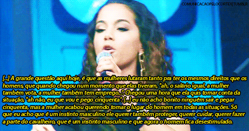 garota-tropicalia:  Pitty debate com Anitta sobre machismo e comportamento masculino