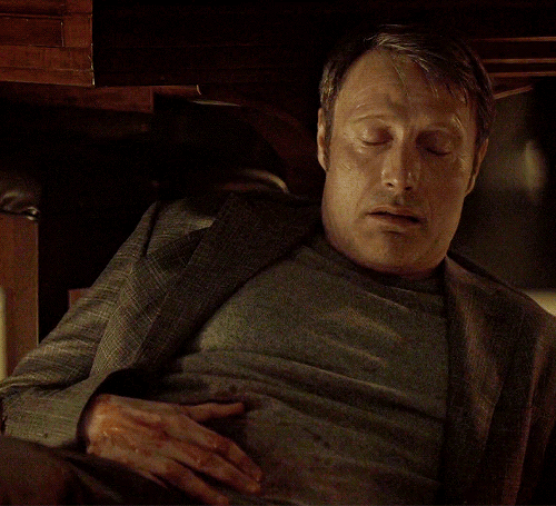 daughterofthemurderhusbands: mikkelsenmads:  Hannibal “getting shot is mildly inconveniencing” Lecter  I bet he came out of the sea like “Now my new shoes are ruined, there’s that.”  