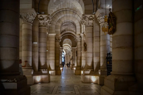 Neo-romanesque crypt of the Almudena Cathedral (Santa María la Real de La Almudena), Madrid, 