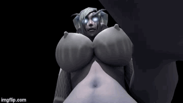 XXX Dark elf futa crams her cock into your mouth photo