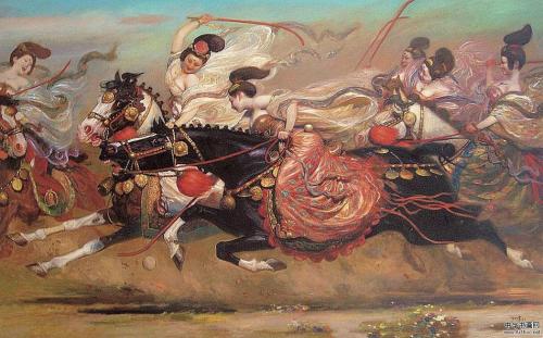siumerghe:Tang dynasty women playing polo, paintings by Wang KeweiThe word polo is thought to derive