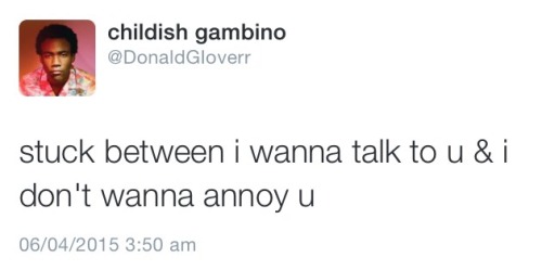 donnie-franko:  The Gambino Twitter staying real asf