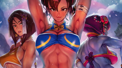 dicktripwire:  Wallpapers from Street Fighter &amp; Friends: Swimsuit Special (2017)
