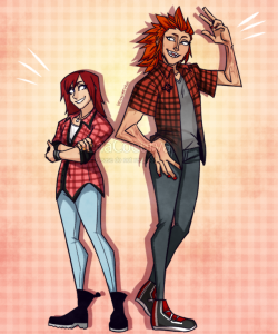 venacoeurva:  If Lea gets flannel why not the other Radiant Redhead?-Don’t reupload/edit/use without proper credit, ask first please. Please do not tag as shipping.-