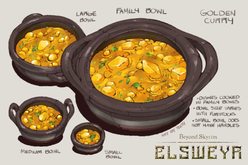 icicleteeth:Been occupied with Beyond Skyrim: Elsweyr stuff recently… I’m drawing lots of food becau