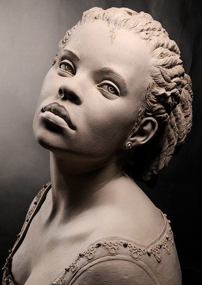 tiaconchita:  woodmeat:  weaponlx23:  Rarely have I seen black people depicted in sculpture of this style. So when I saw this I was like 0.0 (via Stone Sculptures, Full Figure Portrait Sculpting by Philippe Faraut)  this is geordeen  look at my baby big