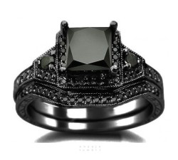 ~E Edit/Upload/Tumblr Marked/Black Diamond Set In 24K Black Gold/ Unknown