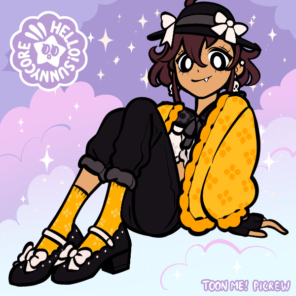 Portrait of the webmaster (Wannur) made in HelloSunnycore's Picrew, Toon Me!