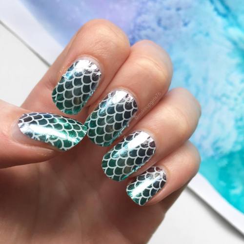 @jamberry Nail Wraps in the style Mermaid Tales! OMG this style is everything! They&rsquo;re a g