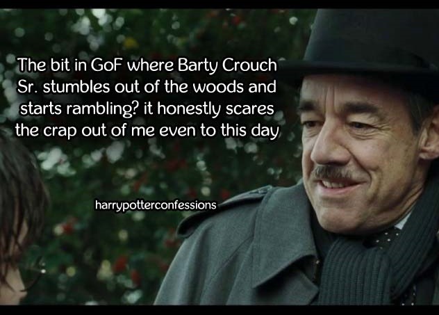 Harry Potter Confessions The Bit In Gof Where Barty Crouch Sr Stumbles Out