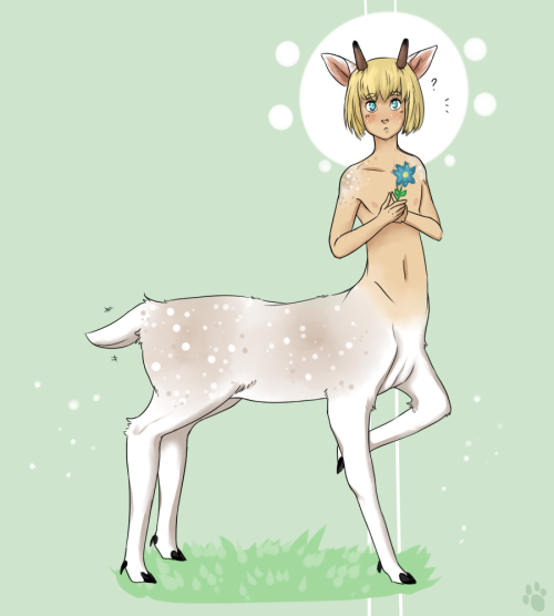 remlit-kitten:  Deer!Eren does not appreciate anyone creepin on his deer friend! He cant help it though, Armin is rly pretty (and popular!  ) Based off of this lovely post :>