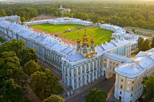 Екатерининский Дворец (Catherine Palace), Saint Petersburg, project by Francesco Bartolomeo Rastrell