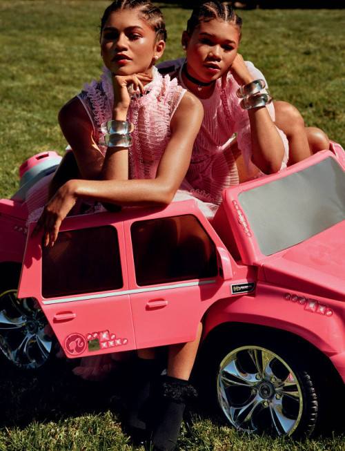 Zendaya and Storm Reid for LOVE Magazine SS 2020.  Images by Alasdair McLellan.