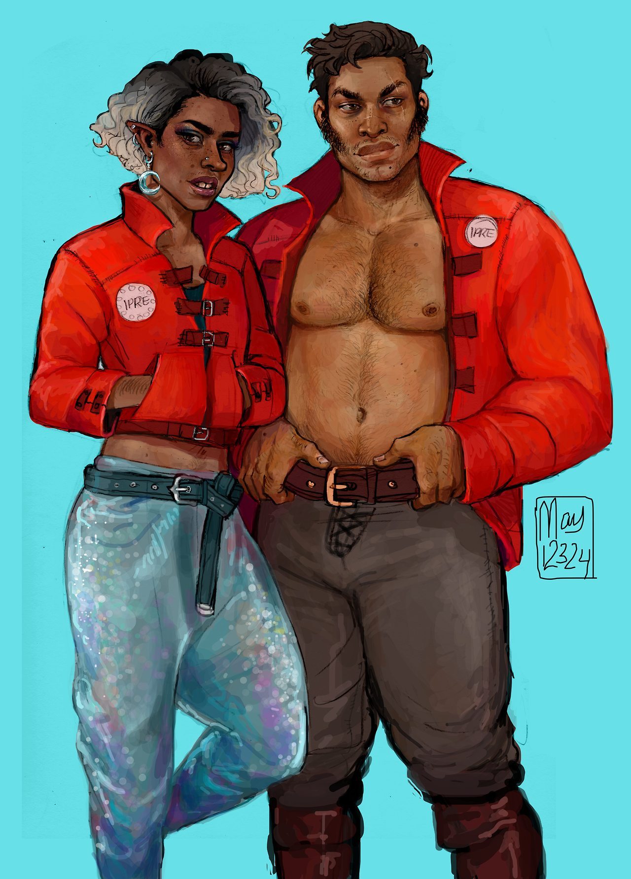 may12324:Lup and Magnus, the ultimate cool kids and my heroes. The final version