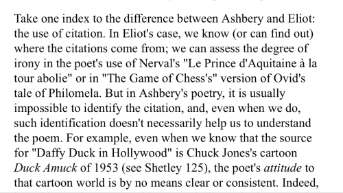 &lsquo;Normalising John Ashbery&rsquo;, Marjorie Perloff.