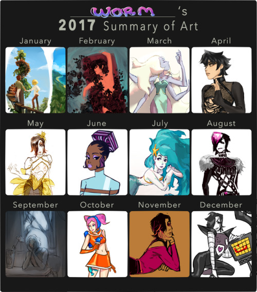 id skipped a few years of summaries so i can put them all here. so. cheers to drawing and stuff. goo