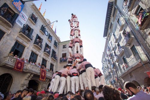 useless-catalanfacts:Jornada castellera de les Fires de Sant Narcís 2016.Photos by Ajuntament de Gir