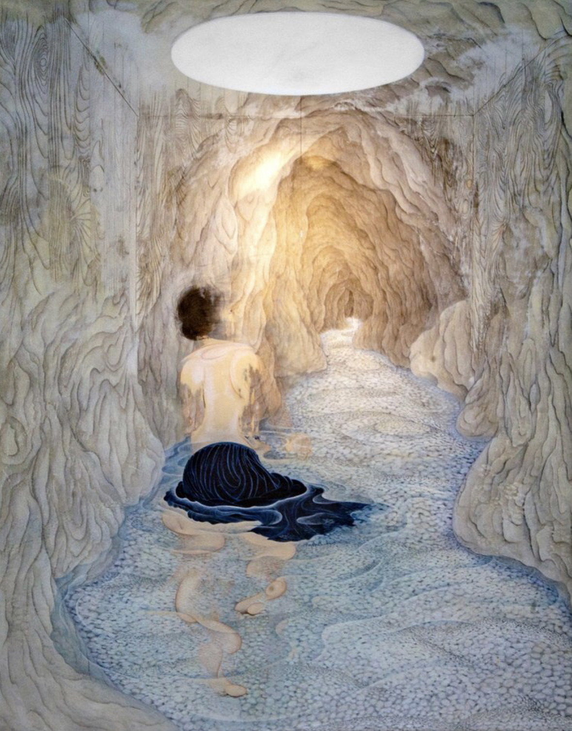 Pierre Menard — Tomoko Kashiki — Light in the Cave (acrylic,...