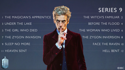 doctorwho:  Here are the episode titles for the new season of Doctor Who, premiering THIS SATURDAY! 