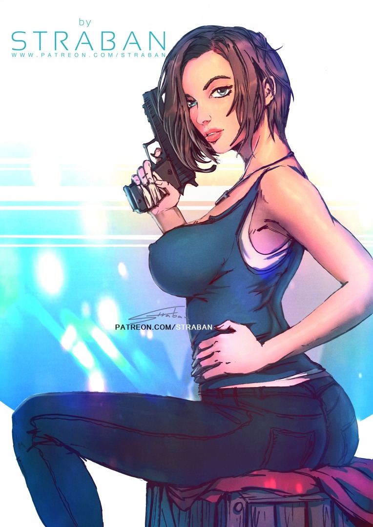 Jill Valentine Resident Evil 3 ART PRINT 