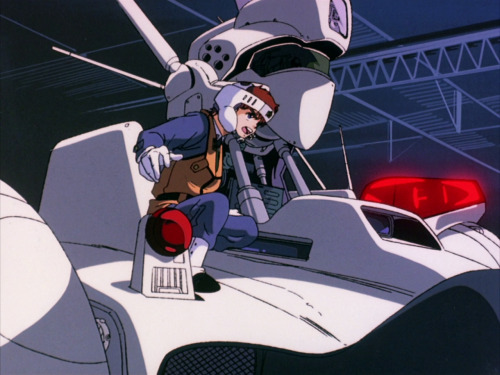 80sanime:  1979-1990 Anime PrimerPatlabor: The Early Days (1988)In the 90s, the dream of giant man-operated robots has become a reality in the form of Labors. Unlike the showy mecha of many an anime otaku’s imagination, Labors are utilitarian machines