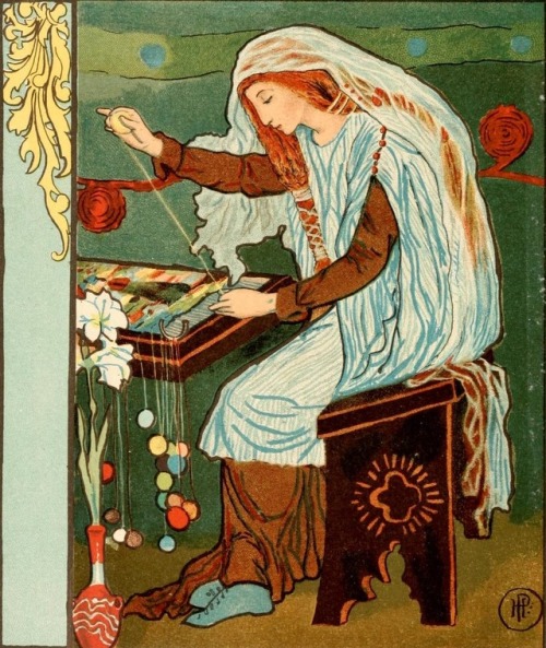 cair–paravel: The Lady of Shalott by Alfred Tennyson, illustrated by Howard Pyle (1881).