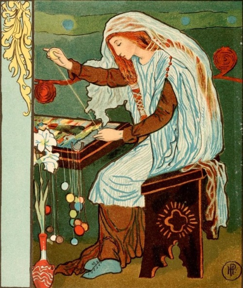 cair&ndash;paravel: The Lady of Shalott by Alfred Tennyson, illustrated by Howard Pyle (1881).