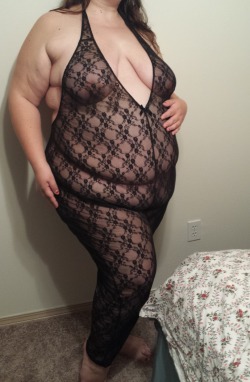 pregnantbbw:  A bit of a naughty body stocking: