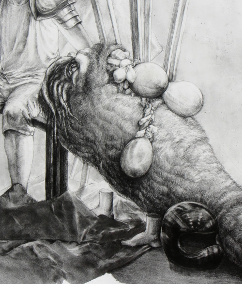 artofpolis:Jabberwocky, by Paulina Sieczkowska, 2014pencil, graphite on paper (70x100 cm)ołówek, gra