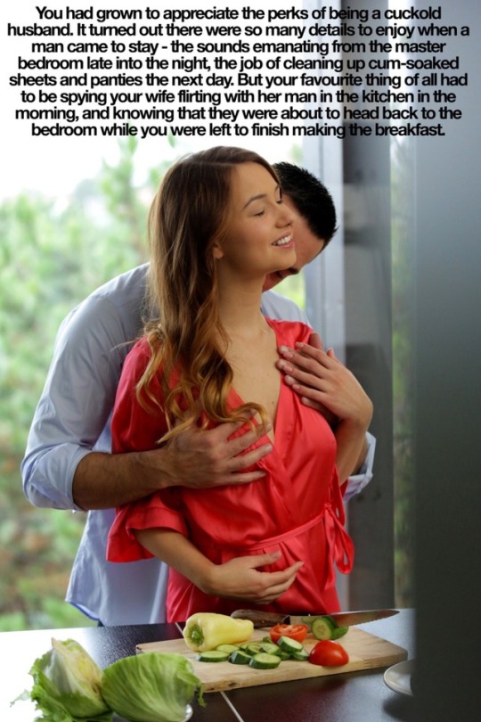 hauntedcuckold: sexyfantasycaps:   Observing my wife and him falling in love, the beauty of her joy and thecway he has replaced me and how shameless they are in their passion 