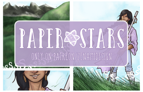 zenamiarts:  PAPER ✨ STARS: A vignette comic series about a young journeying monk in love with the w