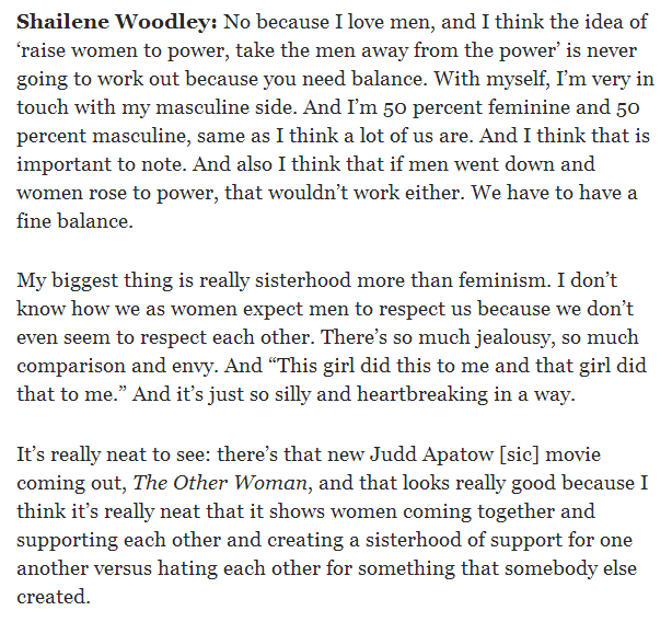 cohendan:  let me talk about this for a second No because I love men I’m 50 percent