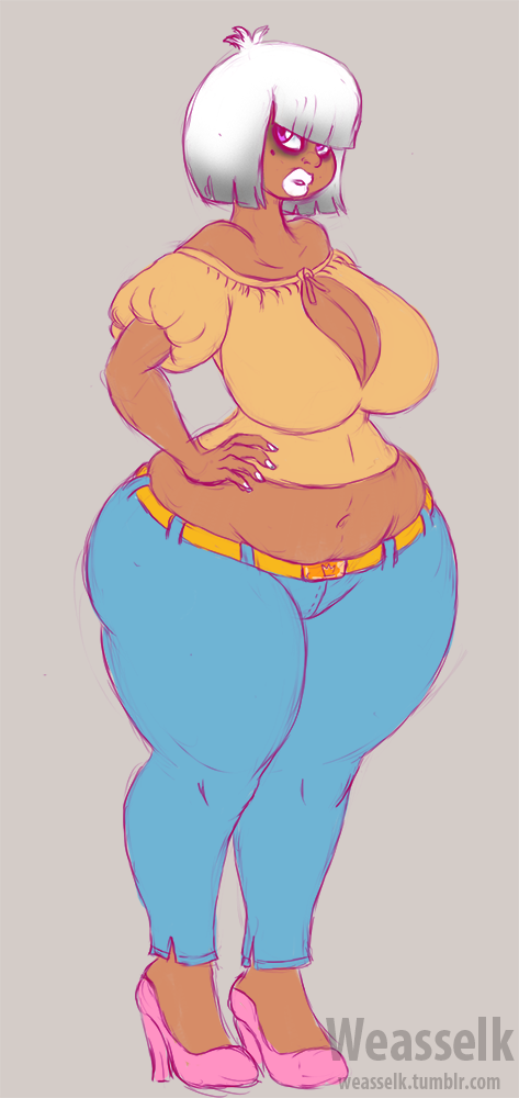 weasselk:My new OC. A goth milf. Named Diddy. ;9