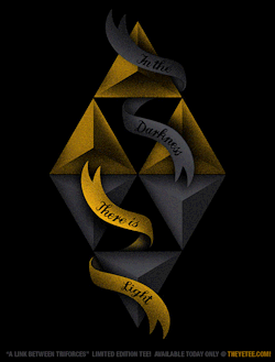geeksngamers:  A Link Between Triforces - by Drew Wise Design ป on 11/22 at The Yetee 