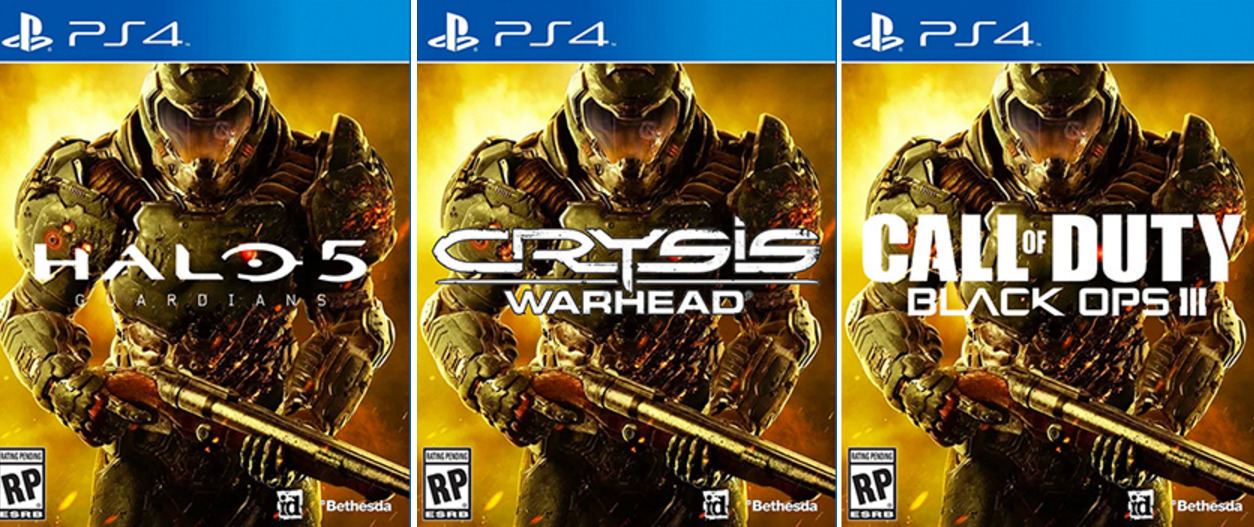 kiryu-ex:  0verwatch:  ppl who are making fun of how generic the Doom 4 cover is