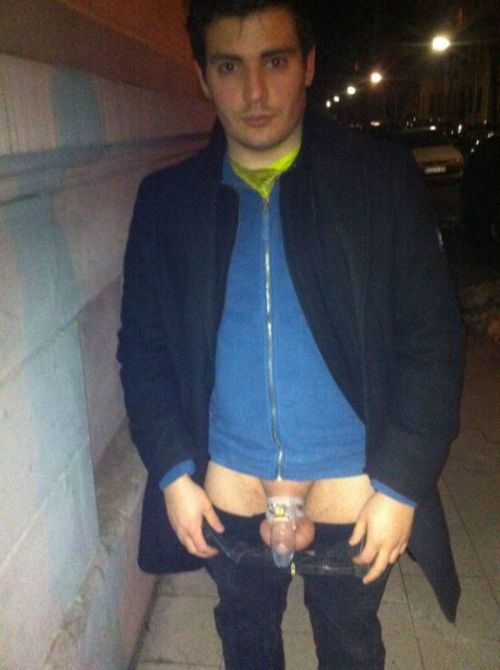 lockedndenied: chastityexhibitionist:  I admire guys who are public about their locked status!  Me t