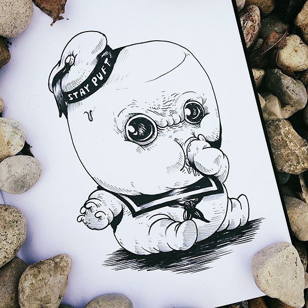 scatmidgets:  asylum-art:  Baby Terrors by Alex Solis  - onCargo, Artist onTumblr